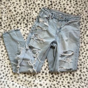 American Eagle light washed jeans size 0 regular